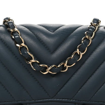 Mini Quilted Lambskin Flap Shoulder Bag - Tan