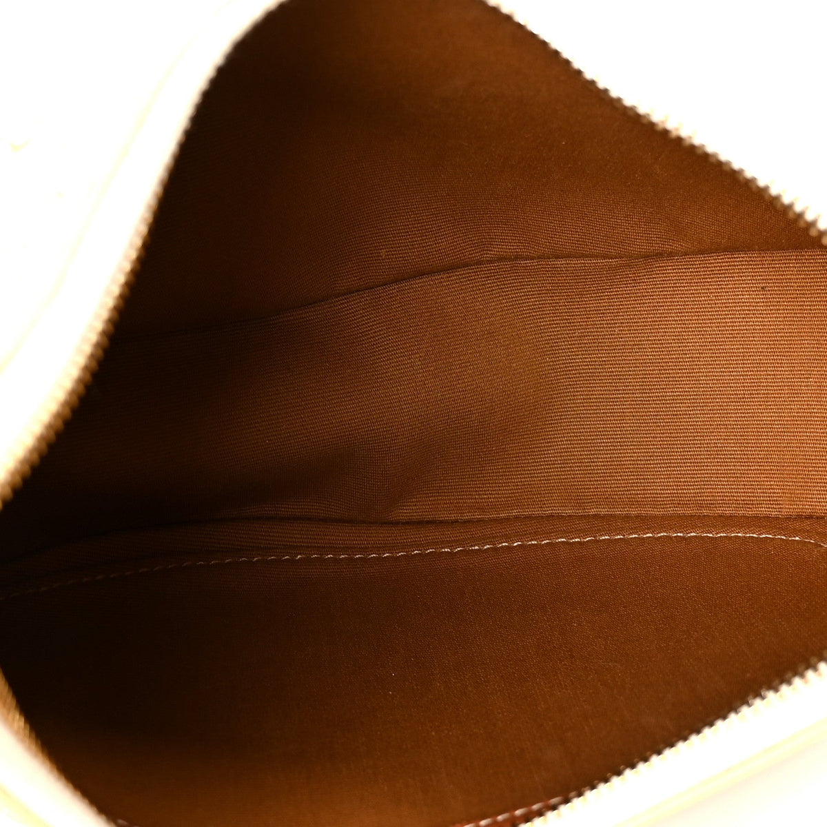 Calfskin Canvas Shoulder Bag - White