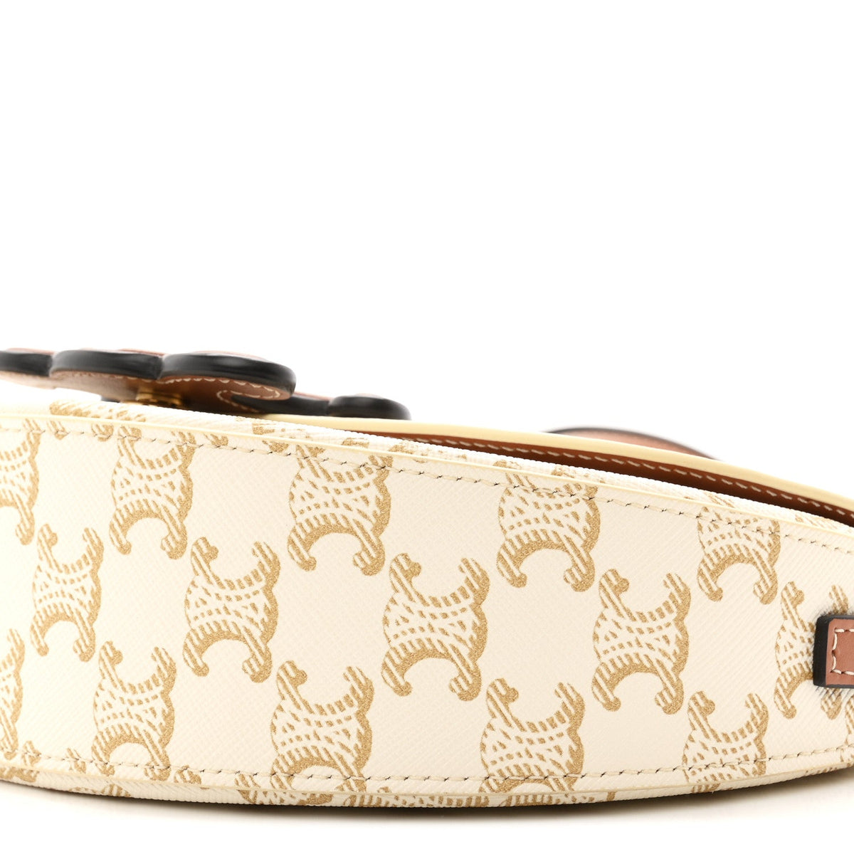 Calfskin Canvas Handbag - White