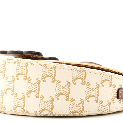 Calfskin Canvas Handbag - White