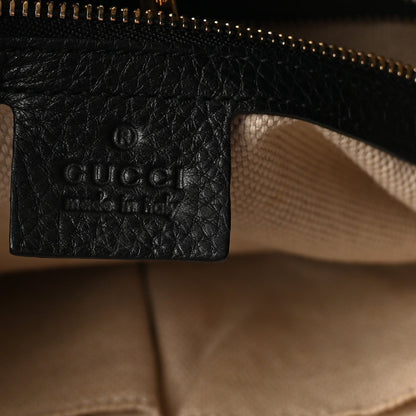 Medium Calfskin Shoulder Bag - Black