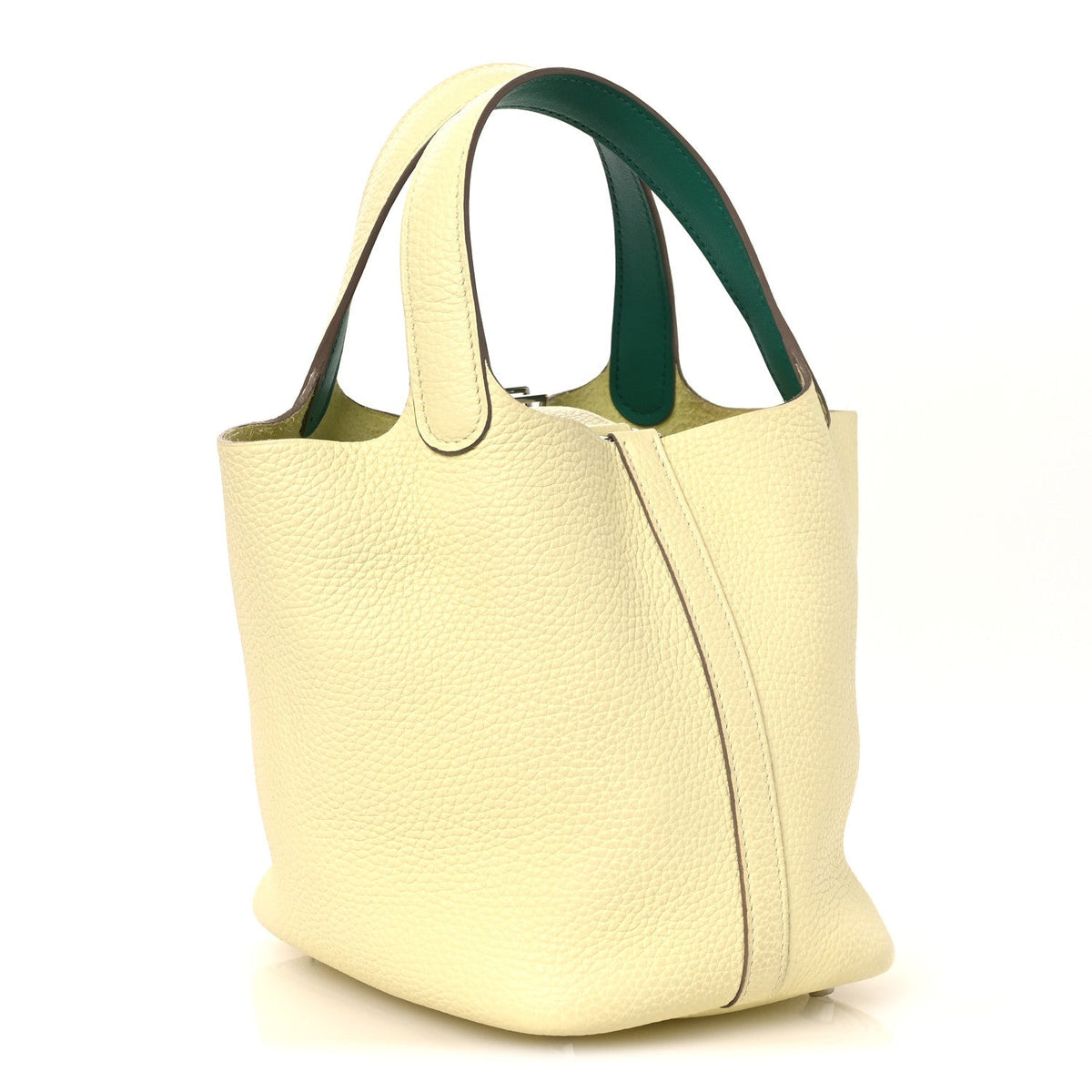 Taurillon Clemence Swift Eclat Picotin L Handbag