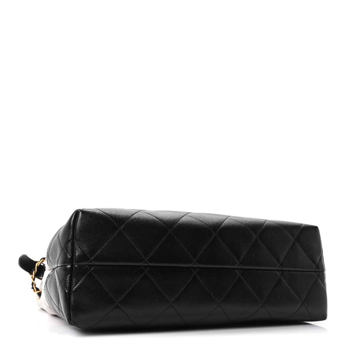 Small Quilted Lambskin Handbag - Grey