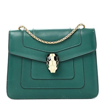 Small Calfskin Crossbody Bag - Green