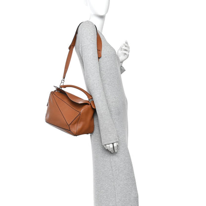Medium Calfskin Handbag - Tan