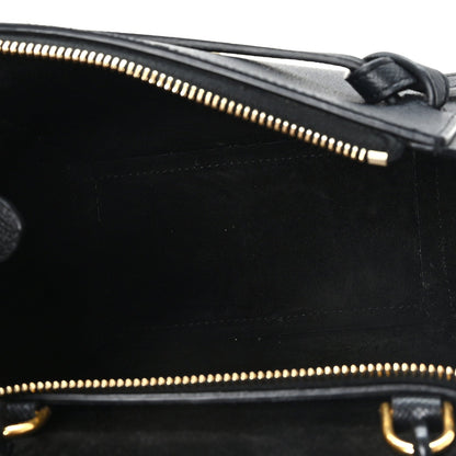 Nano Calfskin Belt Bag - Black