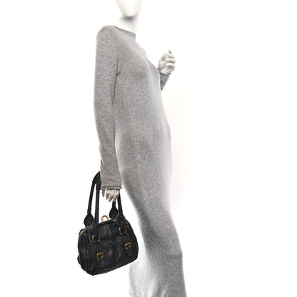 Small Calfskin Shoulder Bag - Black
