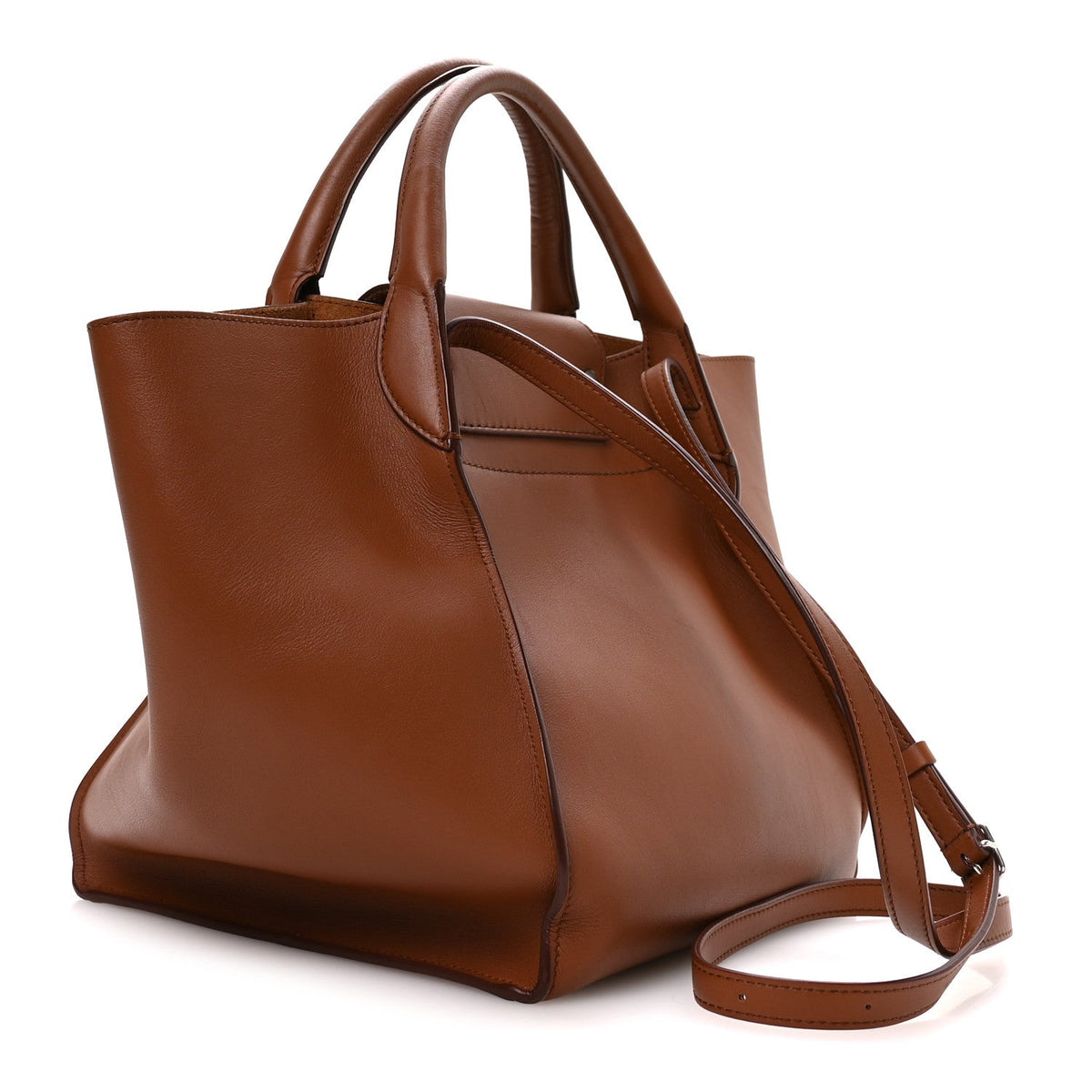 Small Calfskin Handbag - Tan