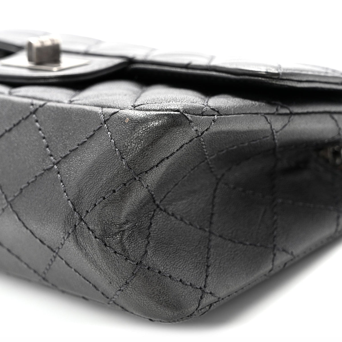 Mini Quilted Sheepskin Flap Shoulder Bag
