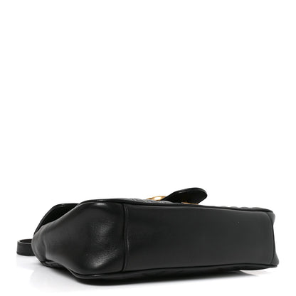 Small Calfskin Shoulder Bag - Black