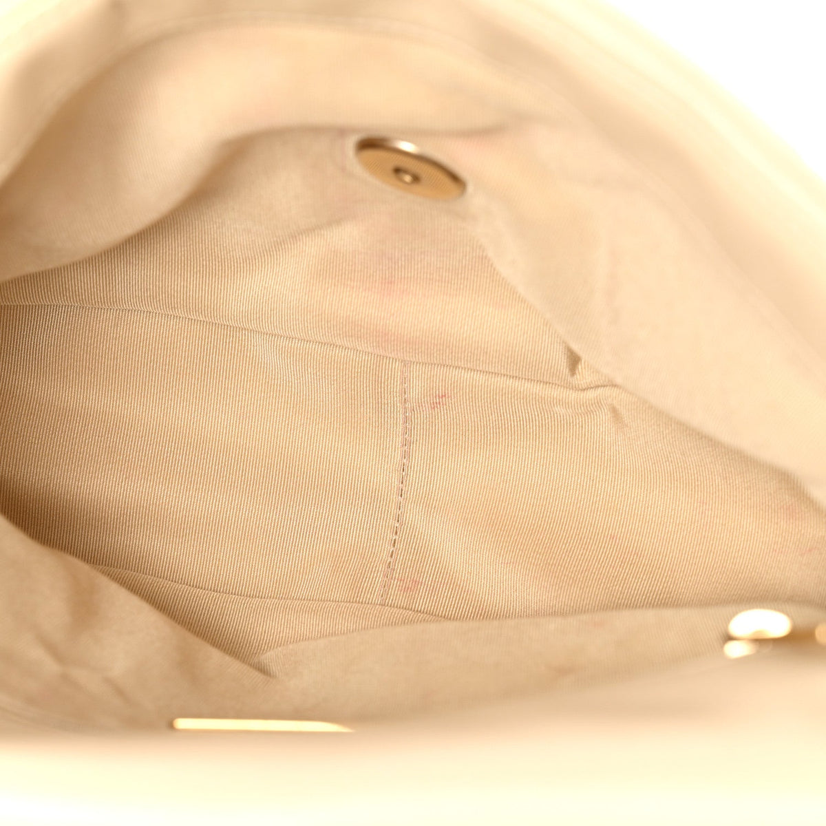 Medium Quilted Lambskin Flap Shoulder Bag - Beige