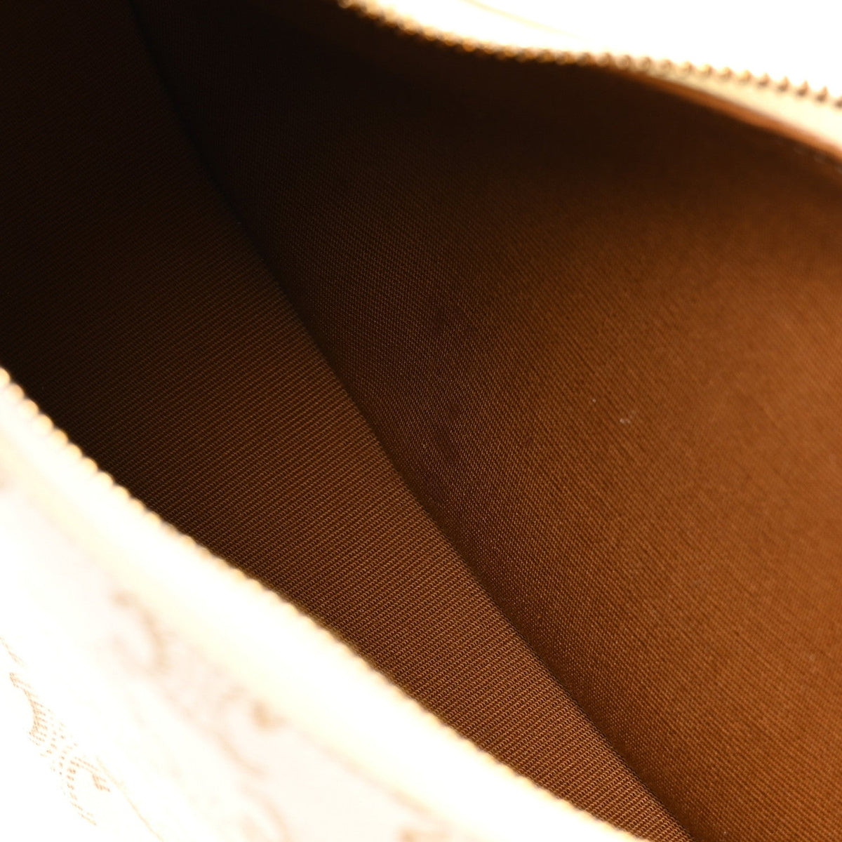 Calfskin Canvas Shoulder Bag - White