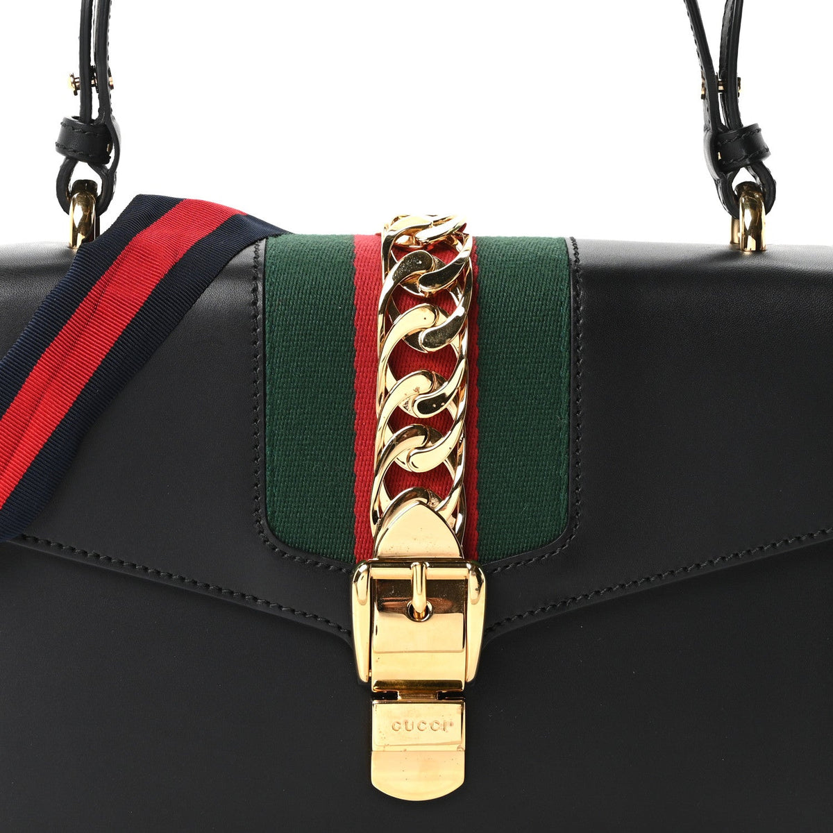 Small Calfskin Shoulder Bag - Black