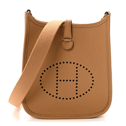 Taurillon Clemence Evelyne Tpm Biscuit Handbag