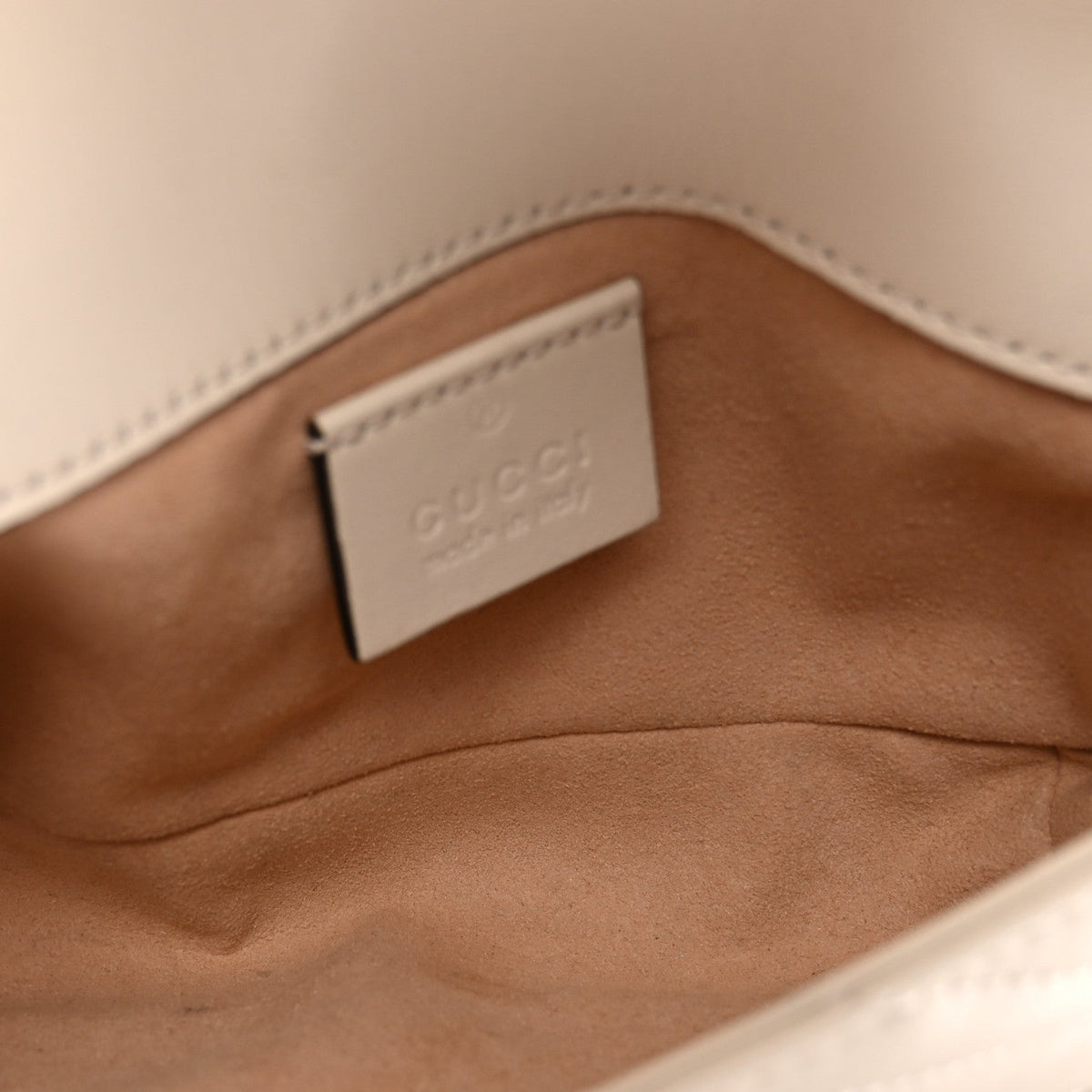 Mini Calfskin Shoulder Bag - White