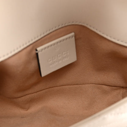 Mini Calfskin Shoulder Bag - White
