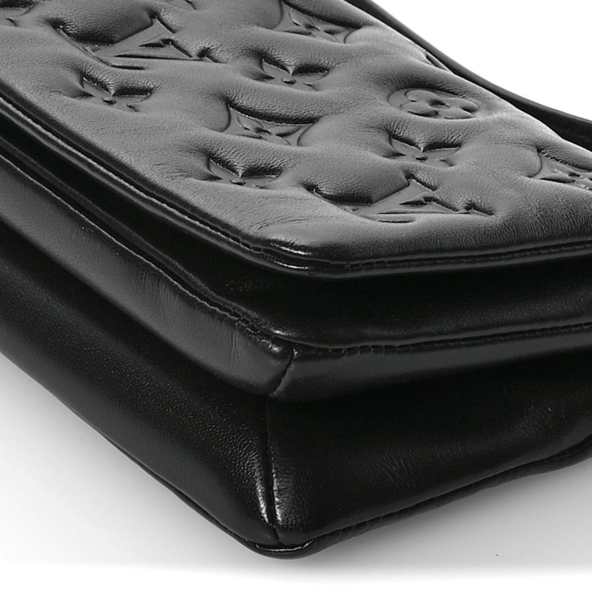 Lambskin Crossbody Bag - Black
