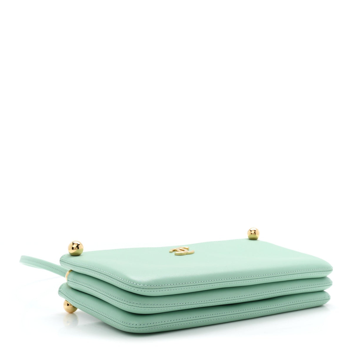 Calfskin Clutch Bag - Green