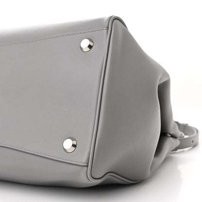 Small Calfskin Handbag - Grey