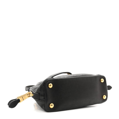 Mini Nappa Handbag - Black