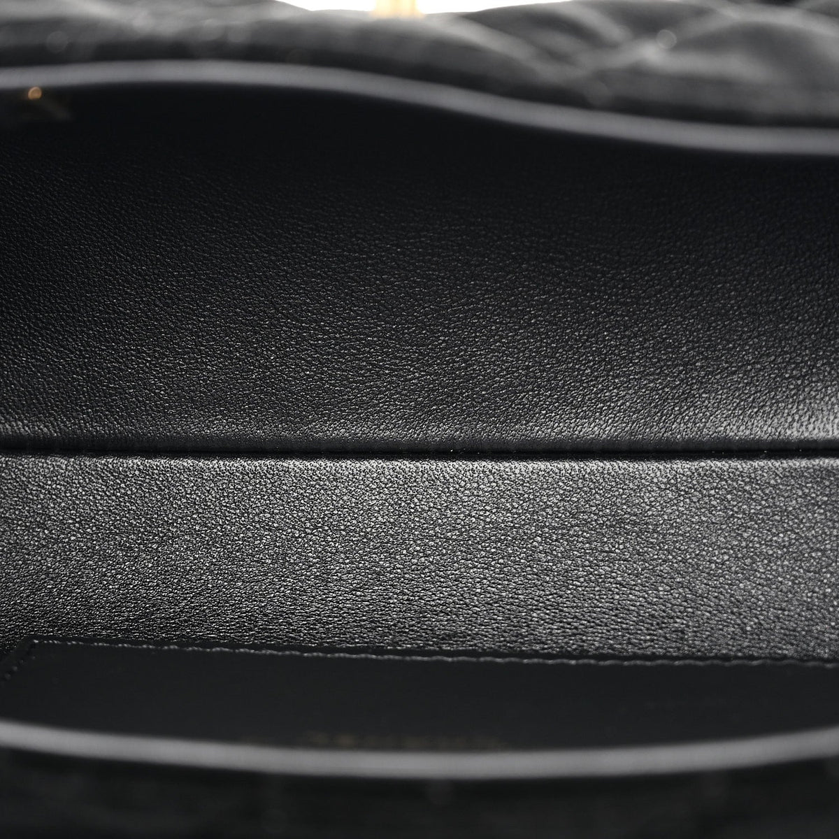 Mini Quilted Flap Shoulder Bag - Black