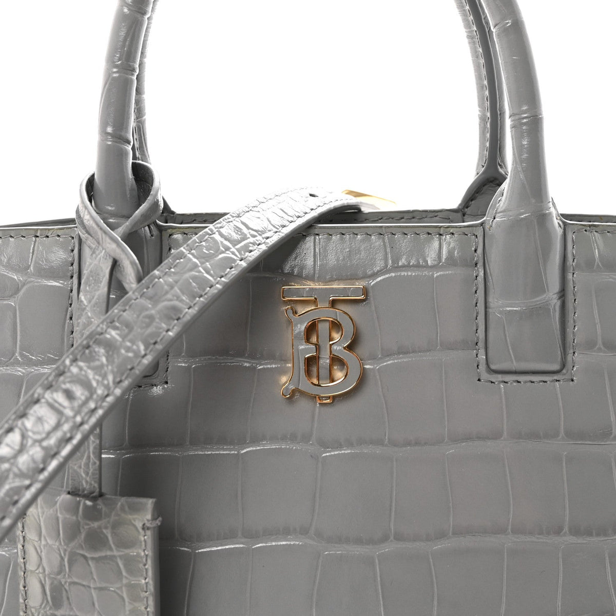 Mini Calfskin Tote Bag - Grey
