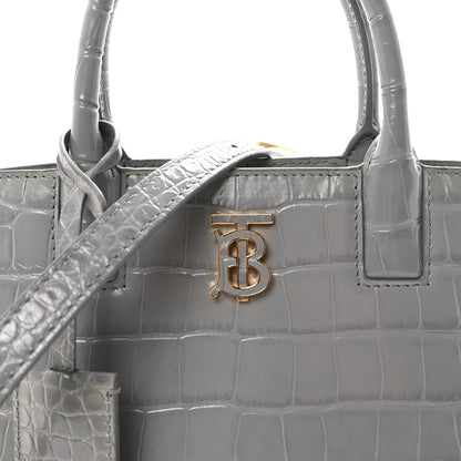 Mini Calfskin Tote Bag - Grey