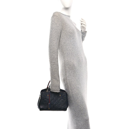 Empreinte Montaigne Bb Marine Rouge Handbag