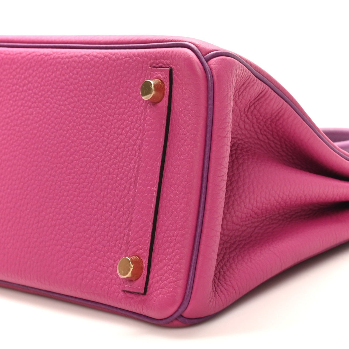 Togo Horseshoe Birkin 25 Rose Pourpre Ca Handbag