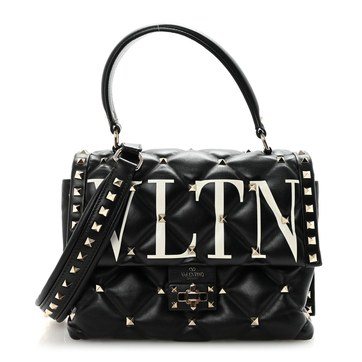 Lambskin Handbag - Black