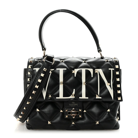 Lambskin Handbag - Black