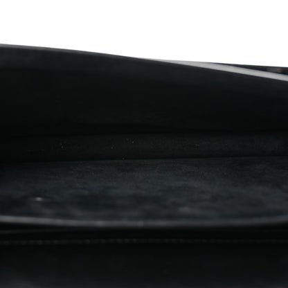 Medium Calfskin Satchel Bag - Black