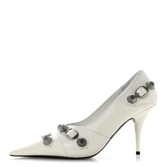 Agneau Arena Cagole 90Mm Pumps White