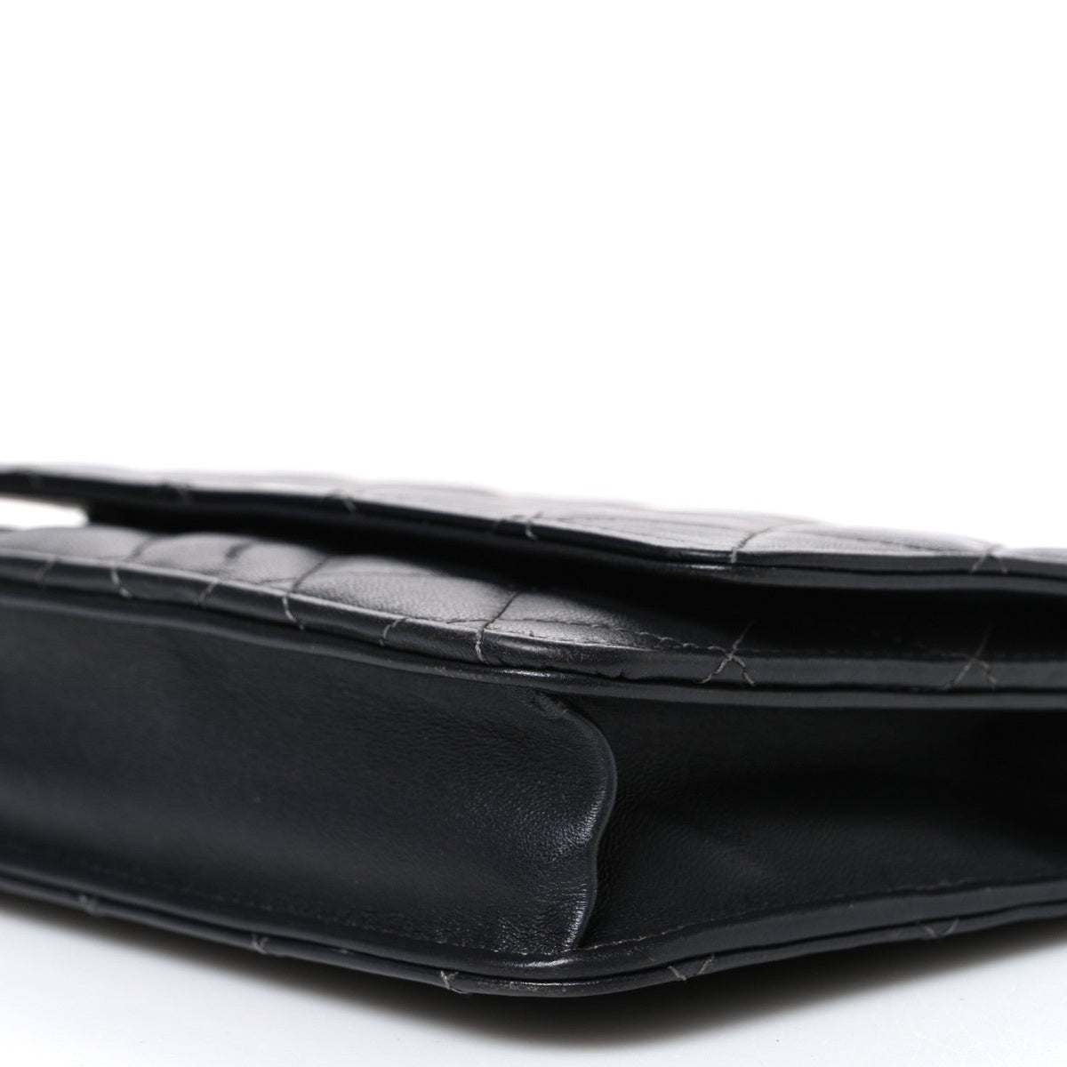 Quilted Lambskin Wallet Bag - Black