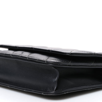 Quilted Lambskin Wallet Bag - Black