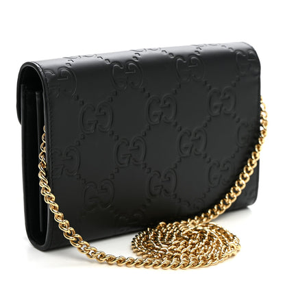 Calfskin Wallet Bag - Black