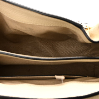 Mini Calfskin Shoulder Bag - White