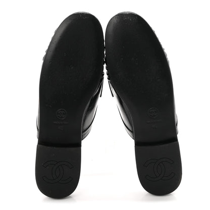 Chanel Shiny Crumpled Lambskin CC Women's Mules