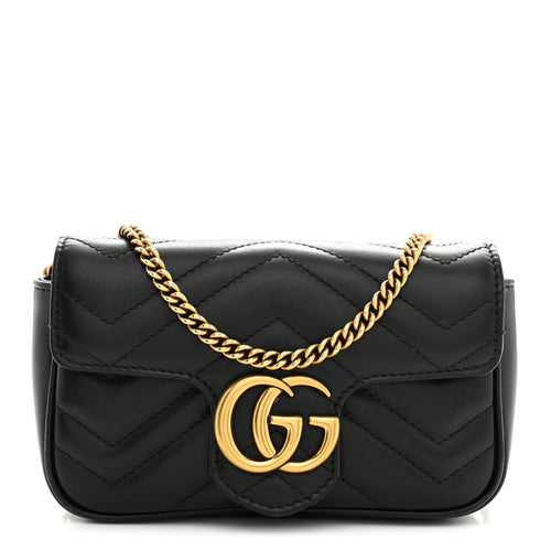 Mini Calfskin Shoulder Bag - Black