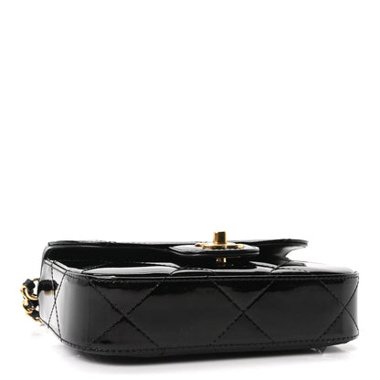 Mini Calfskin Clutch Bag - Black