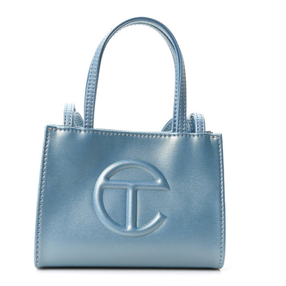 Small Leather Handbag - Blue