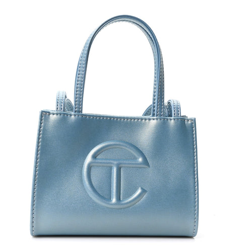Small Leather Handbag - Blue