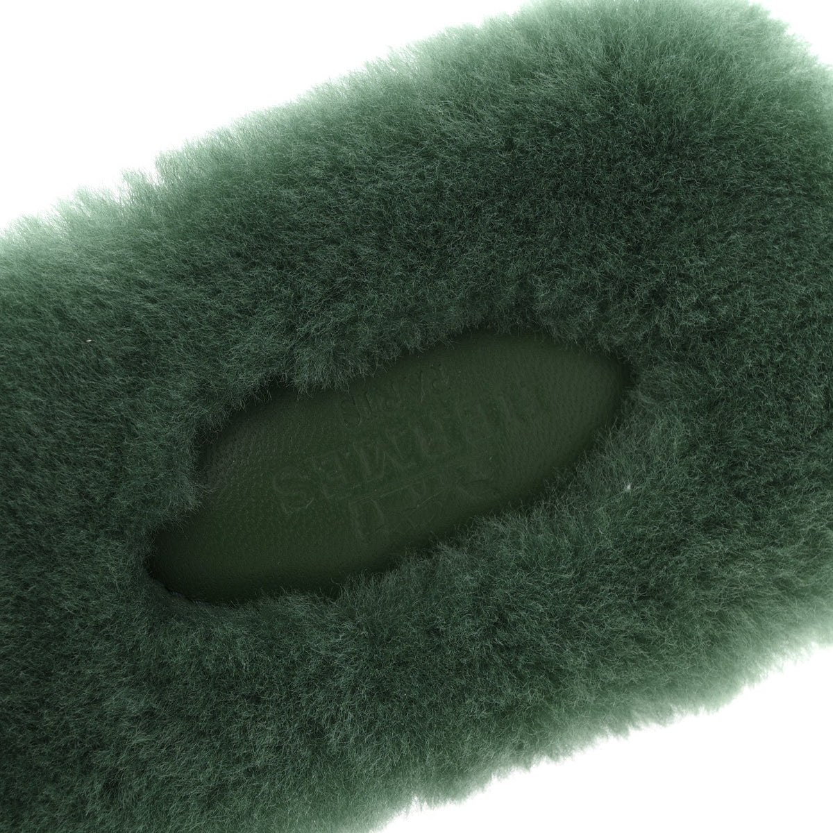 Hermes Woolskin Women's Oran Sandals 37.5 Vert Anglais