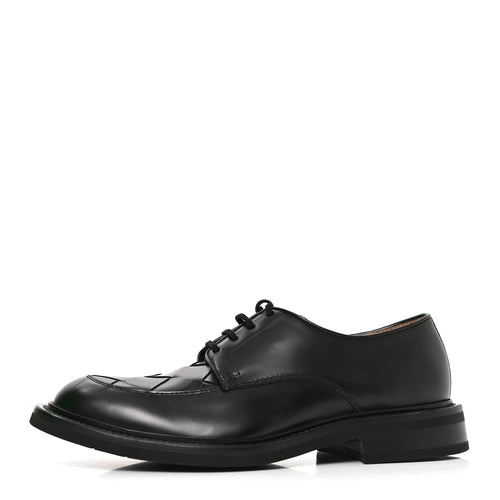 Bottega Veneta Nappa Intrecciato Men's Lagoon Shoes 43.5 Black