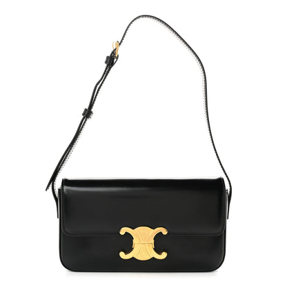 Calfskin Shoulder Bag - Black