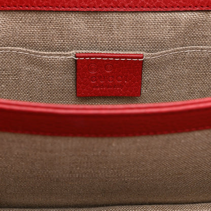 Small Calfskin Shoulder Bag - Red