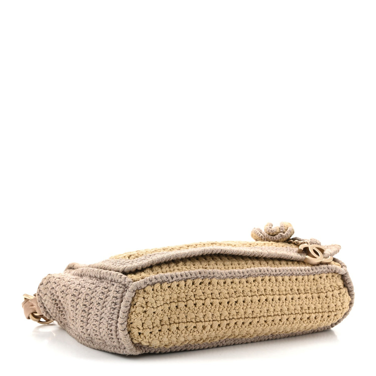 Flap Shoulder Bag - Beige
