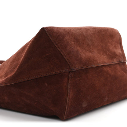 Suede Tote Bag - Chocolate
