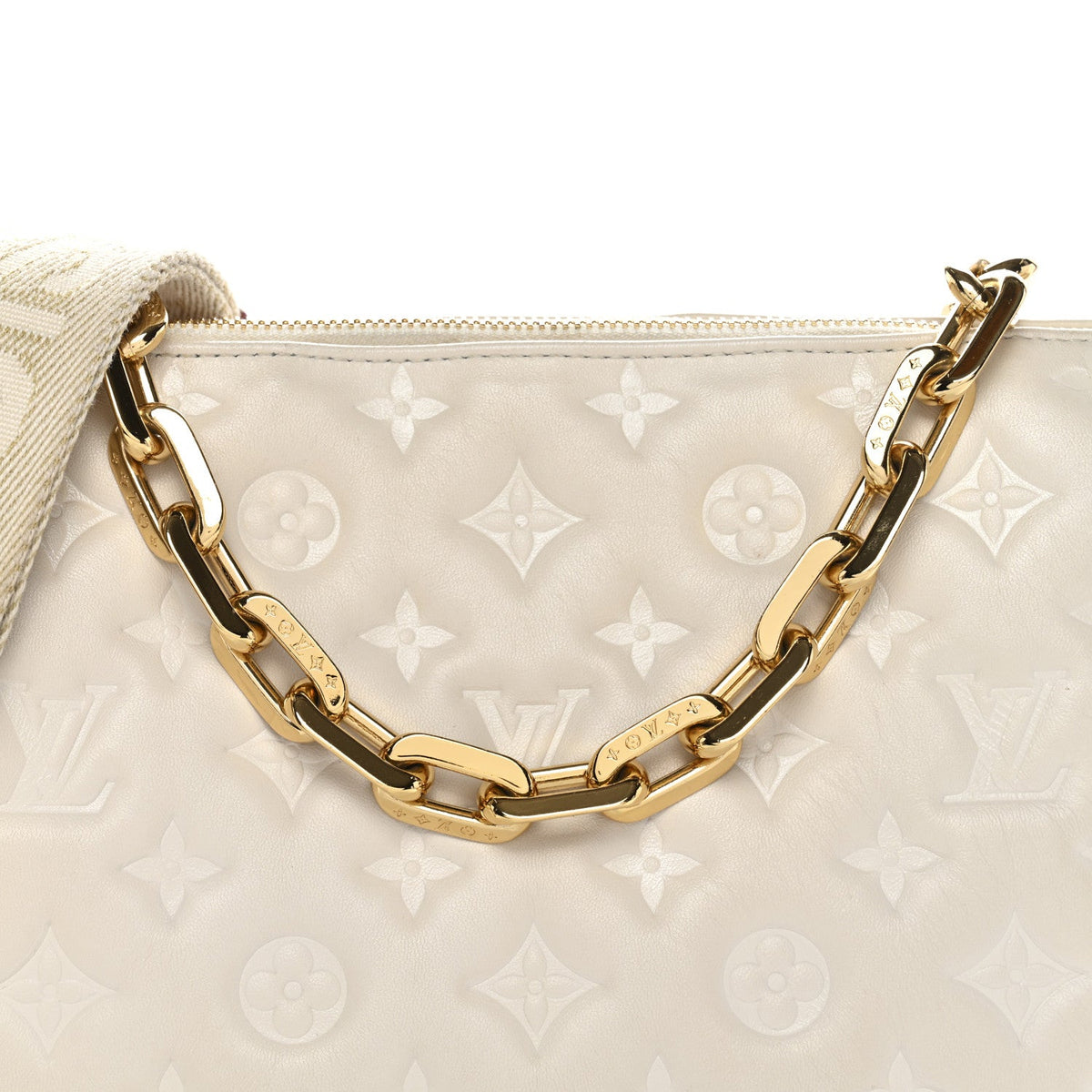 Lambskin Handbag - Beige