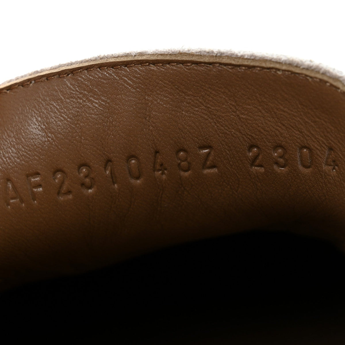 Hermès Goatskin Women's Paris Loafers 38 Beige Glaise